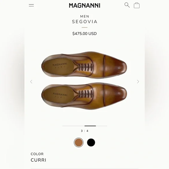 Magnanni | Shoes | Mgnanni Flex Segovia Cap Toe Oxford Mens  display picture 1